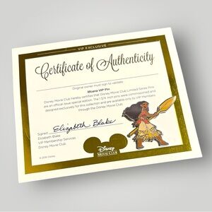 Disney Moana Pin Movie Club VIP Exclusive
